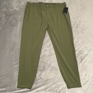 Primo Golf Pants Mens 42 Tall Green Jogger Golf Performance Ankle Zip NWT